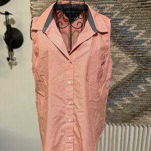 Tommy Hilfiger Sleeveless Striped Button-Up Shirt